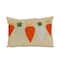 18&#x27;&#x27; x 10&#x27;&#x27; String of Carrots Easter Pillow